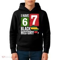 African American Pride I Have 67 Black History Kids Hoodie thumb 4