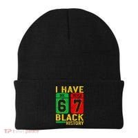 African American Pride I Have 67 Black History 6-7 Meme Beanie thumb 0