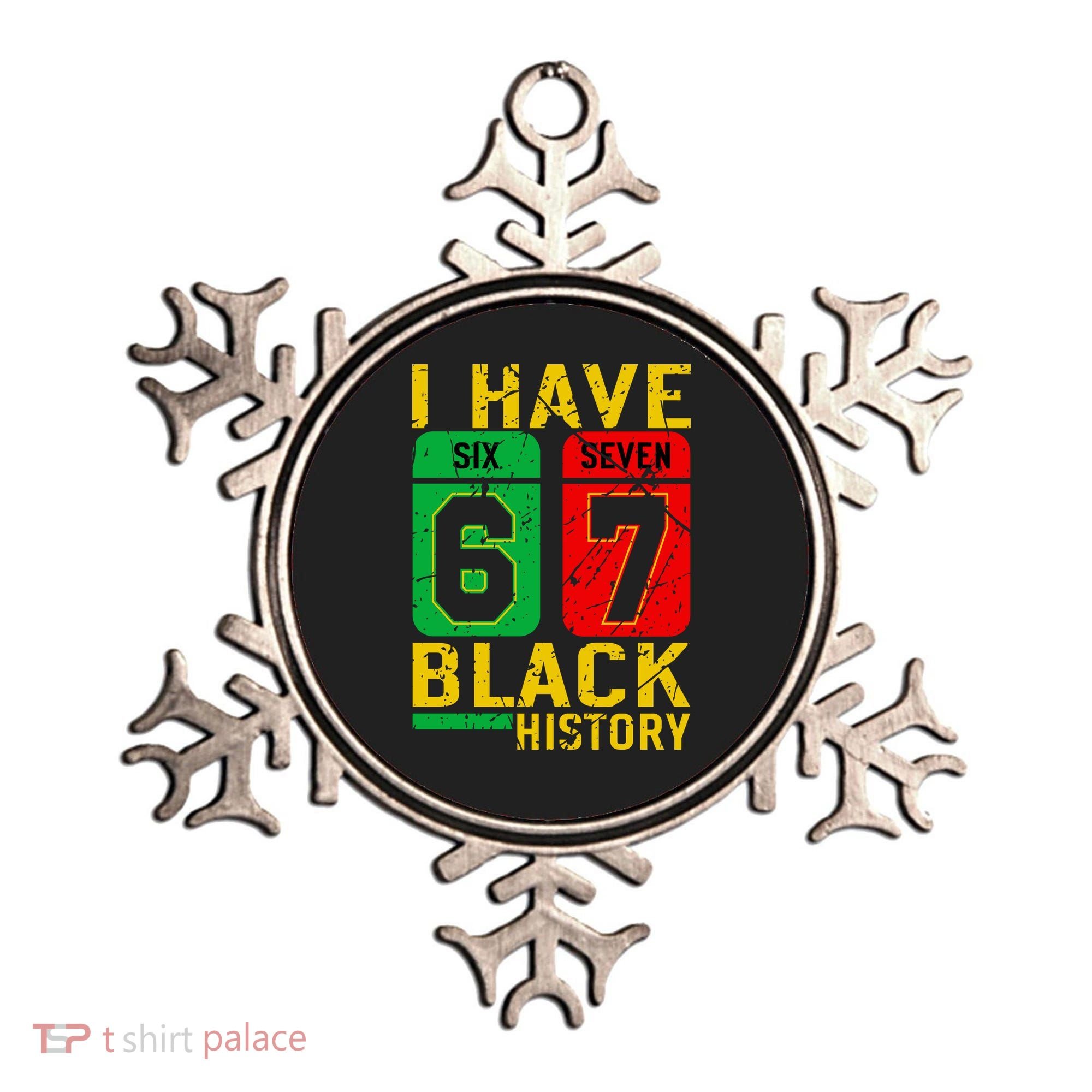 African American Pride I Have 67 Black History 6-7 Meme Ornament