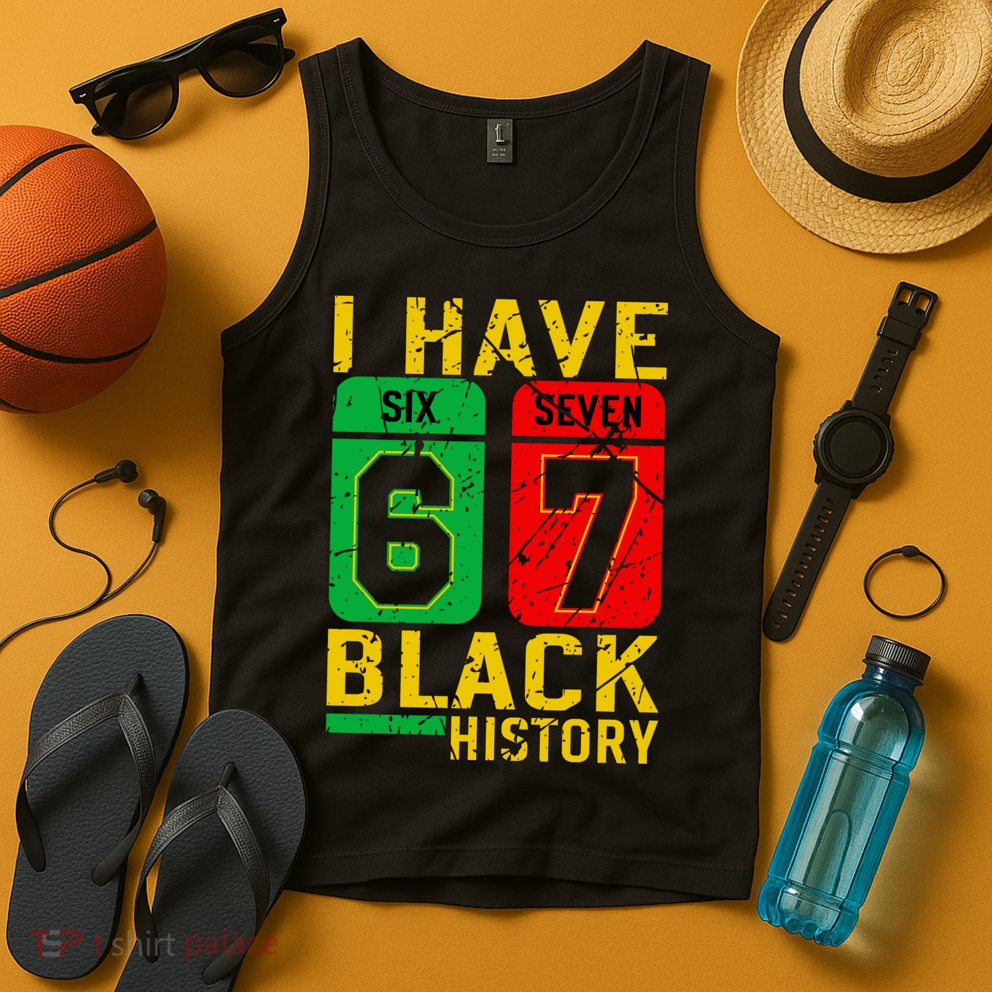 African American Pride I Have 67 Black History 6-7 Meme Tank Top