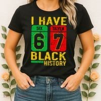 African American Pride I Have 67 Black History 6-7 Meme Women's T-Shirt thumb 2
