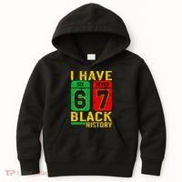 African American Pride I Have 67 Black History 6-7 Meme Kids Hoodie thumb 0