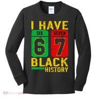African American Pride I Have 67 Black History 6-7 Meme Kids Long Sleeve Shirt thumb 0