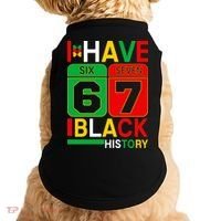 African American Pride I Have 67 Black History Six Seven Doggie Tank thumb 0