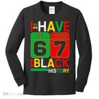 African American Pride I Have 67 Black History Six Seven Kids Long Sleeve Shirt thumb 0