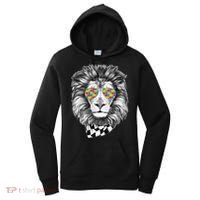 Autism Awareness Puzzle Sunglasses Lion Women's Hoodie thumb 0