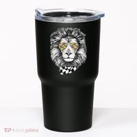 Autism Awareness Puzzle Sunglasses Lion Tumbler thumb 0