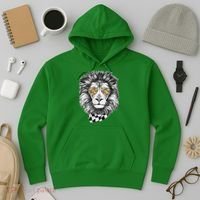 Autism Awareness Puzzle Sunglasses Lion Hoodie thumb 3