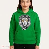 Autism Awareness Puzzle Sunglasses Lion Hoodie thumb 5
