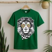 Autism Awareness Puzzle Sunglasses Lion T-Shirt thumb 2