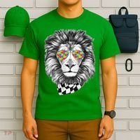 Autism Awareness Puzzle Sunglasses Lion T-Shirt thumb 6