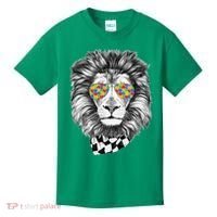 Autism Awareness Puzzle Sunglasses Lion Kids T-Shirt thumb 0