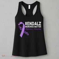 Alzheimers Awareness Purple Ribbon End Alzheimers Women's Tank Top thumb 3