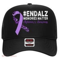 Alzheimers Awareness Purple Ribbon End Alzheimers Hat thumb 0
