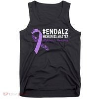 Alzheimers Awareness Purple Ribbon End Alzheimers Tank Top thumb 0