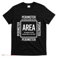 Area And Perimeter Math Teacher Mathematics Funny Math T-Shirt thumb 0