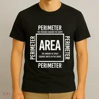 Area And Perimeter Math Teacher Mathematics Funny Math T-Shirt thumb 3