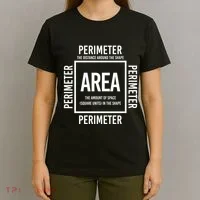 Area And Perimeter Math Teacher Mathematics Funny Math T-Shirt thumb 4
