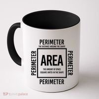 Area And Perimeter Math Teacher Mathematics Funny Math Coffee Mug thumb 0