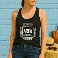 Area And Perimeter Math Teacher Mathematics Funny Math Women's Tank Top thumb 2