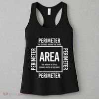 Area And Perimeter Math Teacher Mathematics Funny Math Women's Tank Top thumb 3