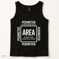 Area And Perimeter Math Teacher Mathematics Funny Math Tank Top thumb 2