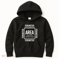 Area And Perimeter Math Teacher Mathematics Funny Math Kids Hoodie thumb 0