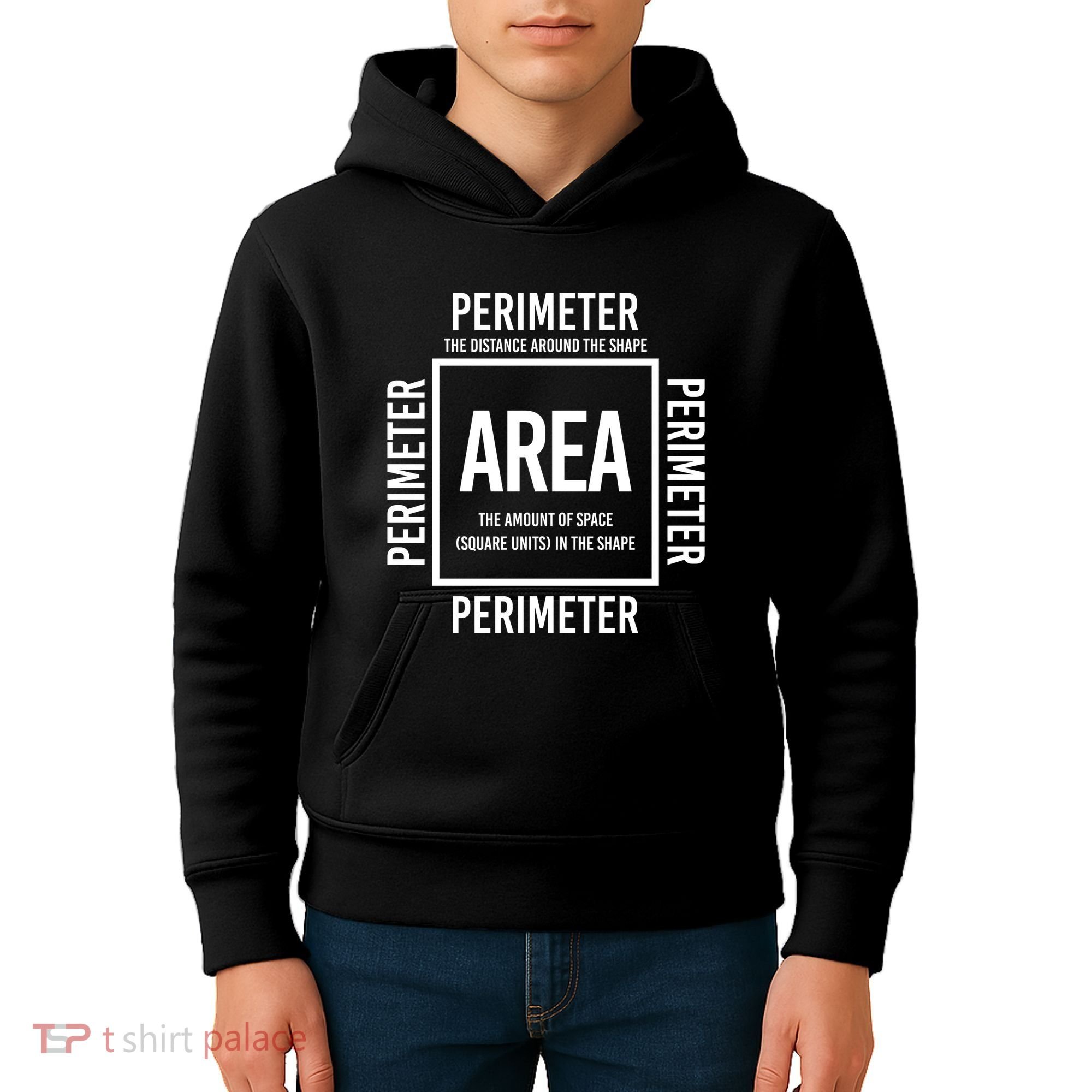 Area And Perimeter Math Teacher Mathematics Funny Math Kids Hoodie