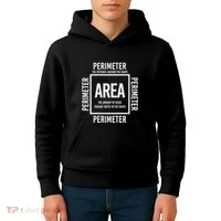 Area And Perimeter Math Teacher Mathematics Funny Math Kids Hoodie thumb 4