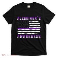 Alzheimer Awareness Purple Ribbon The End Of Alzheimers T-Shirt thumb 0