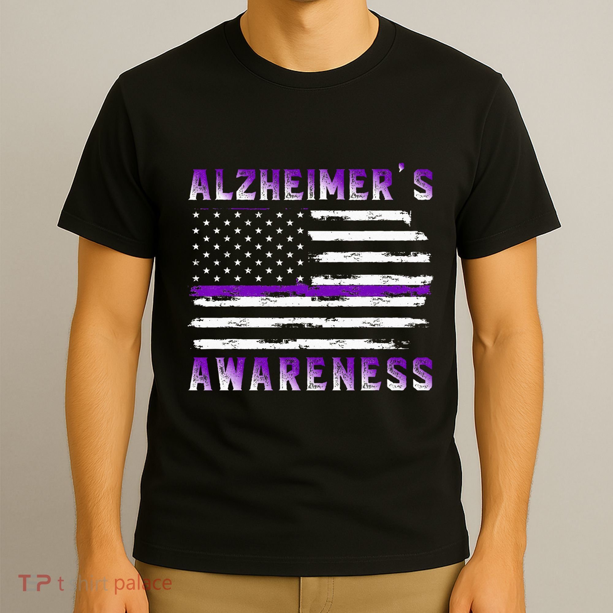 Alzheimer Awareness Purple Ribbon The End Of Alzheimers T-Shirt