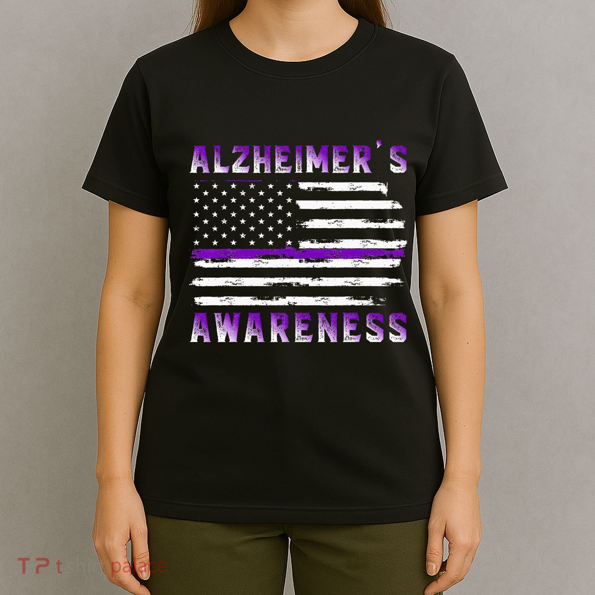 Alzheimer Awareness Purple Ribbon The End Of Alzheimers T-Shirt