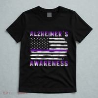 Alzheimer Awareness Purple Ribbon The End Of Alzheimers T-Shirt thumb 5