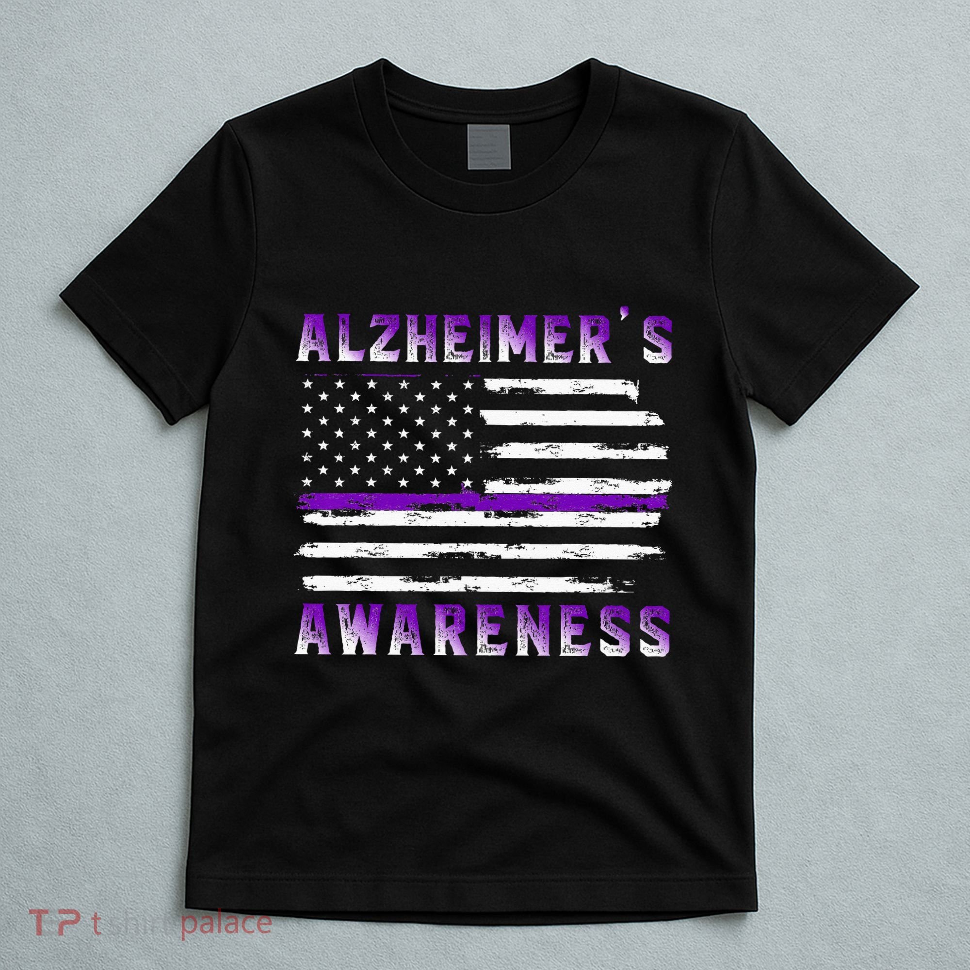 Alzheimer Awareness Purple Ribbon The End Of Alzheimers T-Shirt