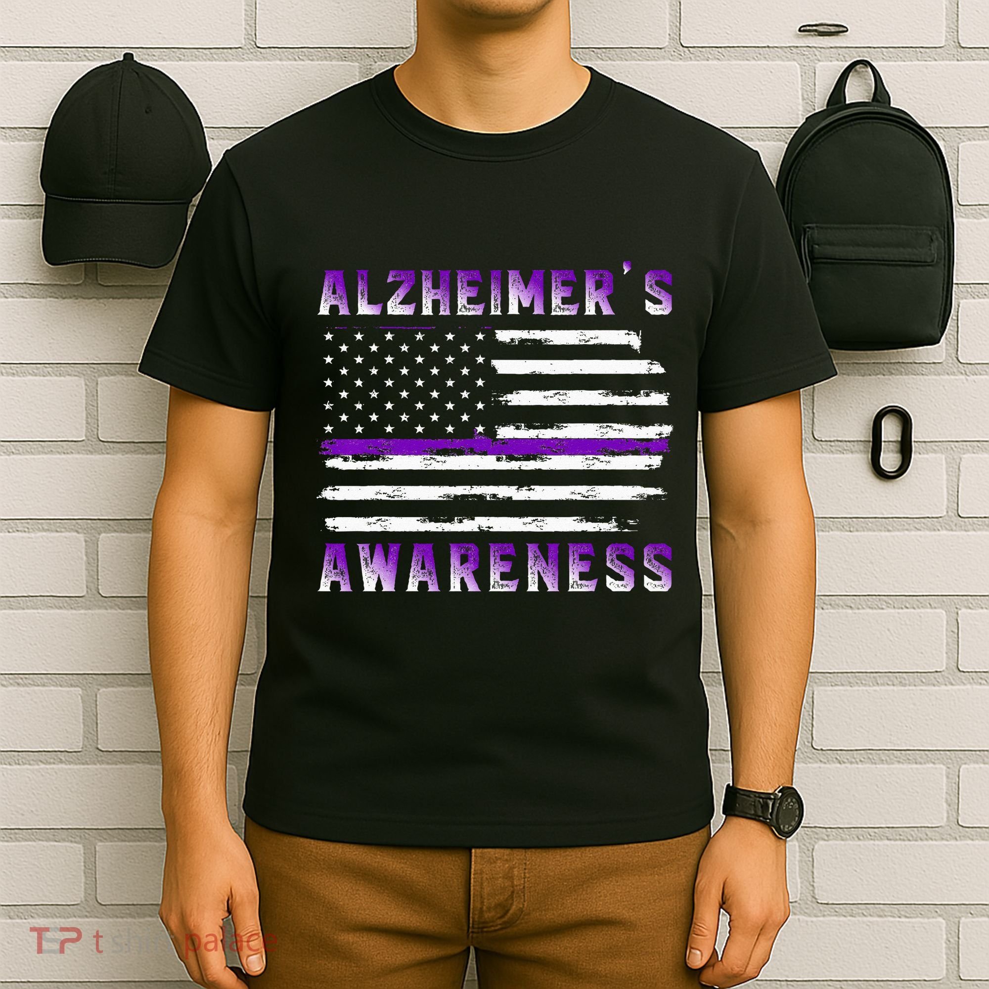 Alzheimer Awareness Purple Ribbon The End Of Alzheimers T-Shirt