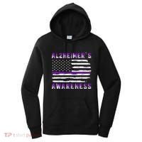 Alzheimer Awareness Purple Ribbon The End Of Alzheimers Women's Hoodie thumb 0