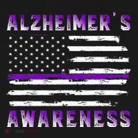 Alzheimer Awareness Purple Ribbon The End Of Alzheimers Women's Hoodie thumb 2