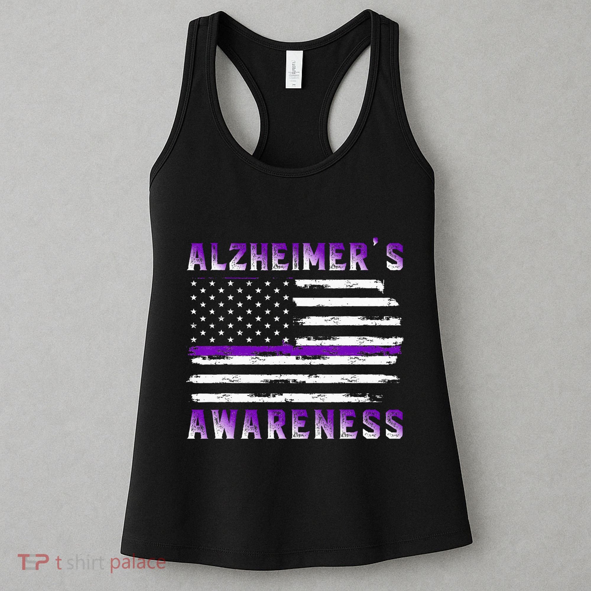 Alzheimer Awareness Purple Ribbon The End Of Alzheimers Women's Tank Top