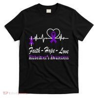 Alzheimer Awareness Purple Ribbon The End Of Alzheimers T-Shirt thumb 0