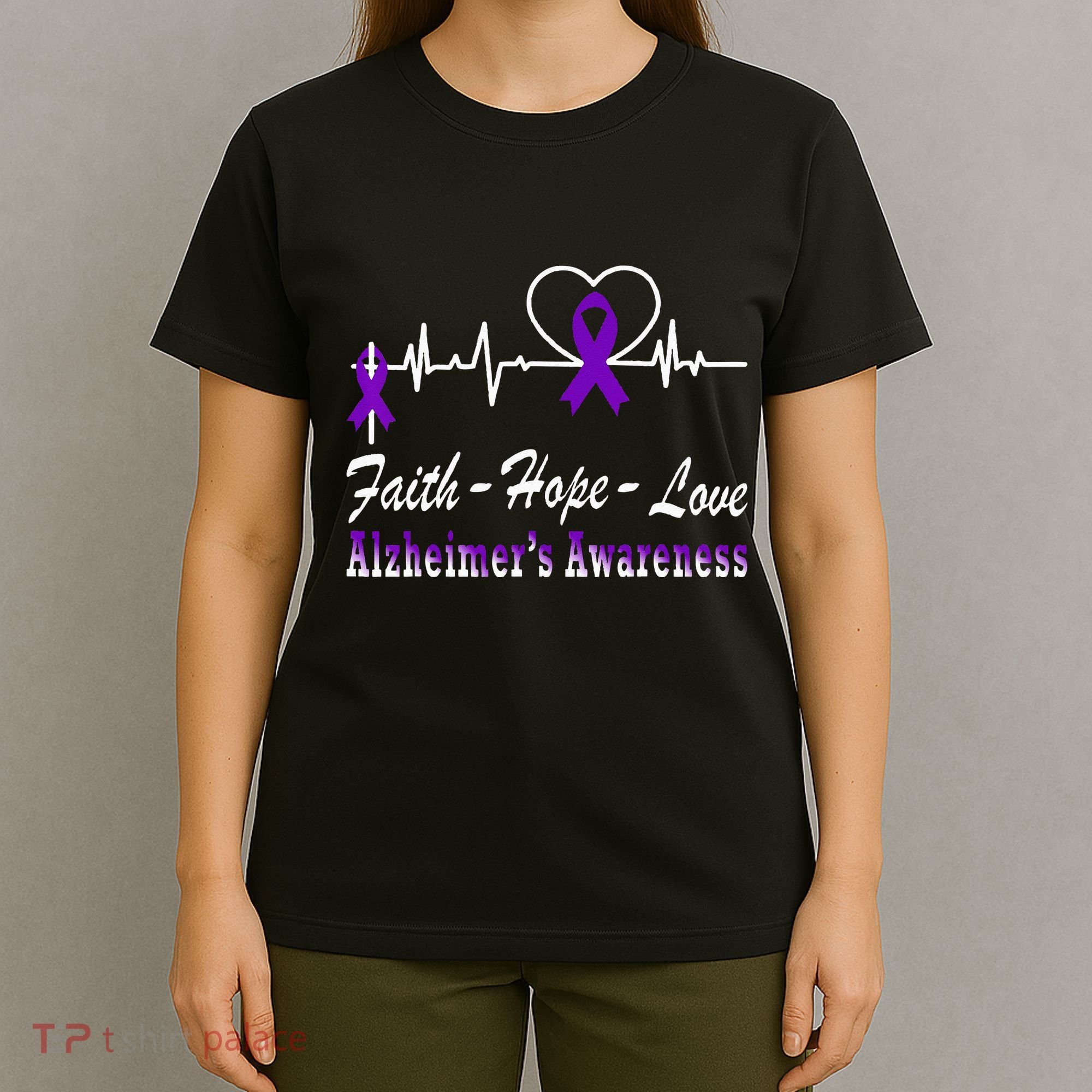 Alzheimer Awareness Purple Ribbon The End Of Alzheimers T-Shirt