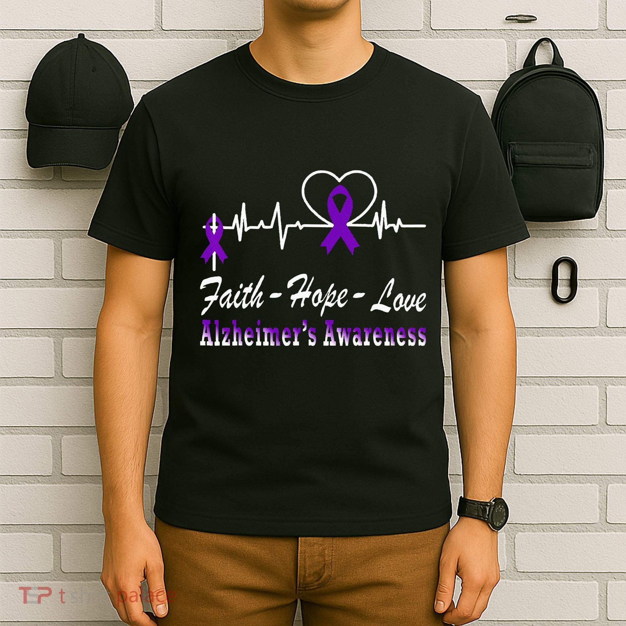 Alzheimer Awareness Purple Ribbon The End Of Alzheimers T-Shirt