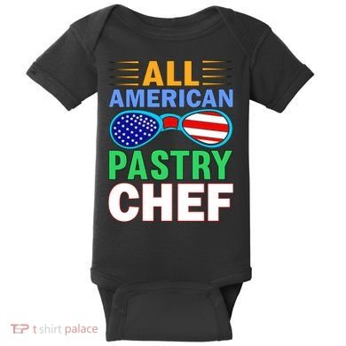 All American Pastry Chef Baby Bodysuit