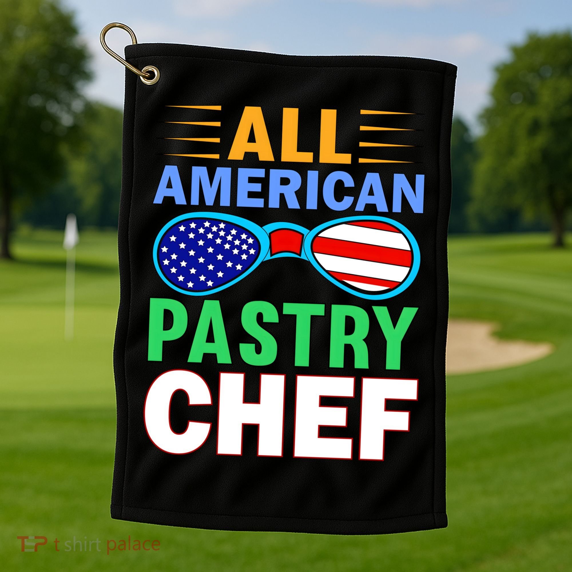 All American Pastry Chef Golf Towel