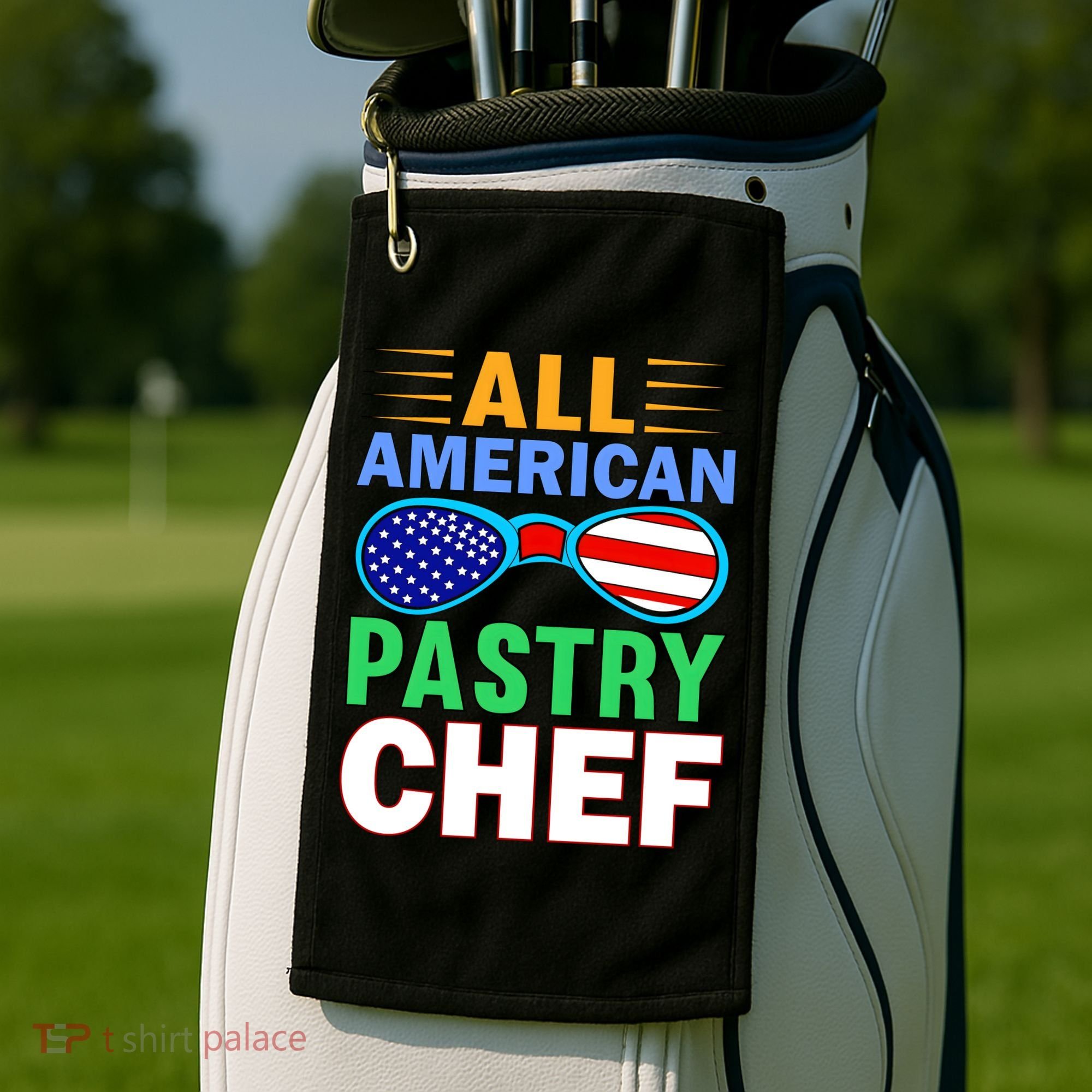 All American Pastry Chef Golf Towel