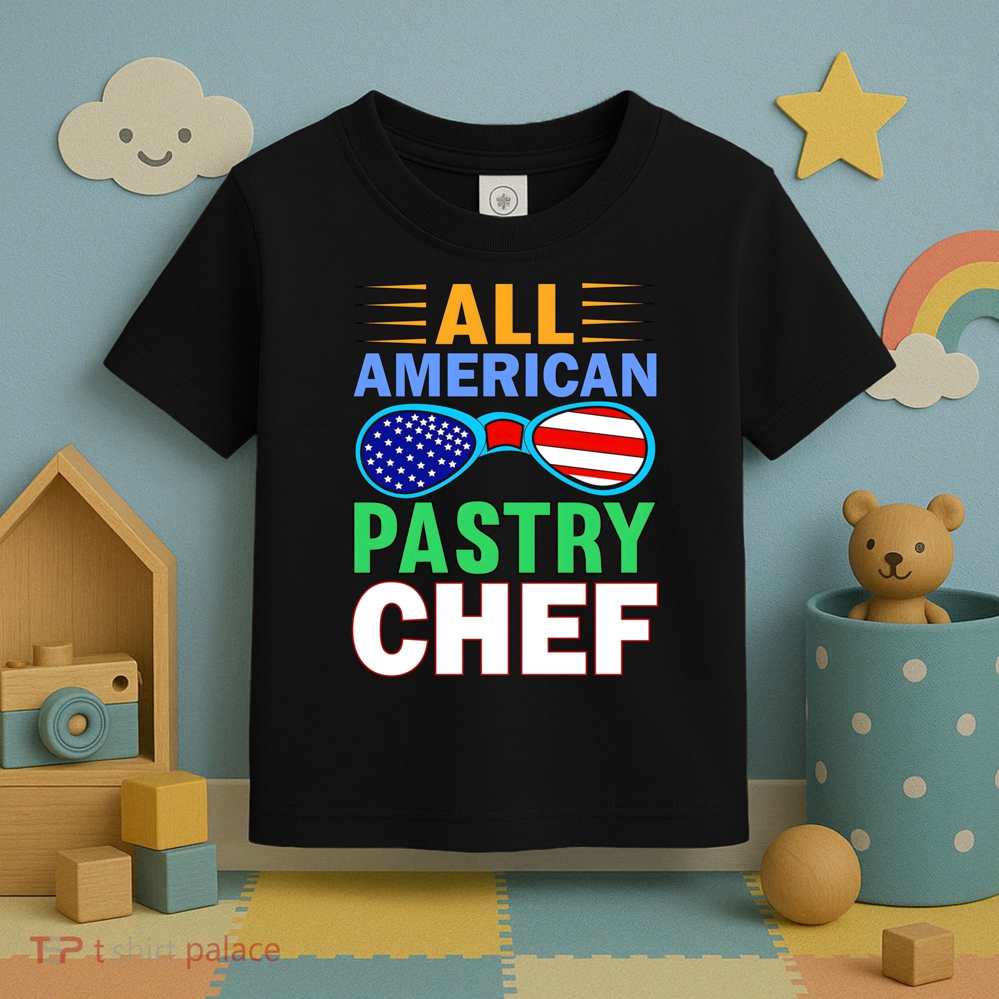 All American Pastry Chef Toddler T-Shirt