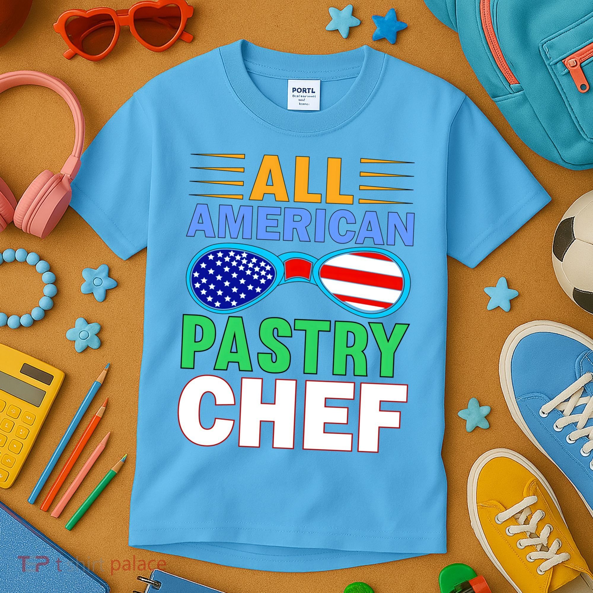 All American Pastry Chef Kids T-Shirt