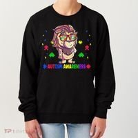 Autism Awareness Puzzle Piece Love Autistic Support Women's Sweatshirt thumb 0
