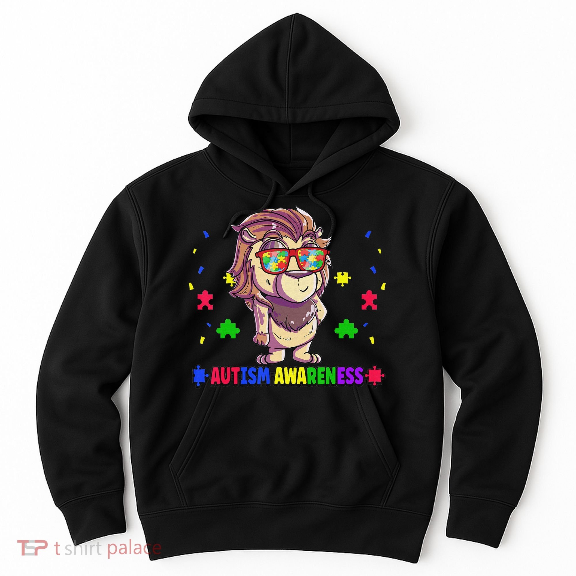 Autism Awareness Puzzle Piece Love Autistic Support Hoodie
