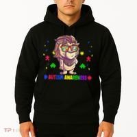 Autism Awareness Puzzle Piece Love Autistic Support Hoodie thumb 2