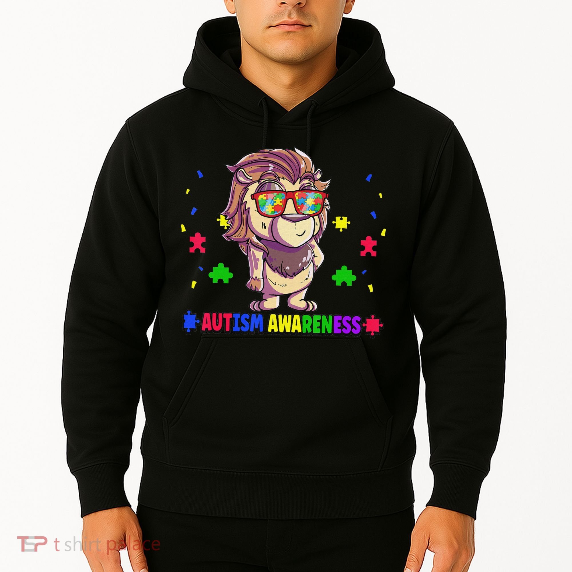 Autism Awareness Puzzle Piece Love Autistic Support Hoodie